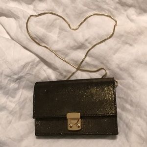 Onna Ehrlich Gold Clutch Crossbody